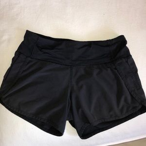 Black Lululemon 4” inseam Shorts